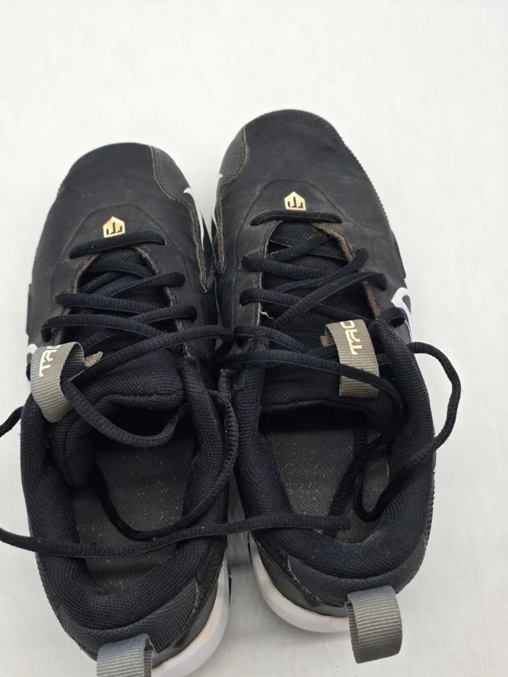 Nike Trout Fastflex Shoes Kids Size 3Y Black Baseball Cleats FB9731-001 Stains
